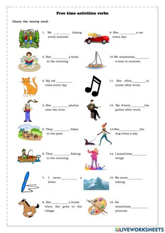 Free time activities