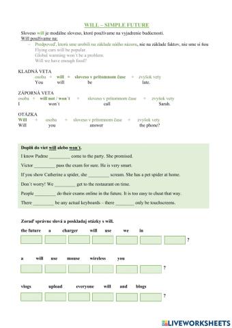 Simple future - will