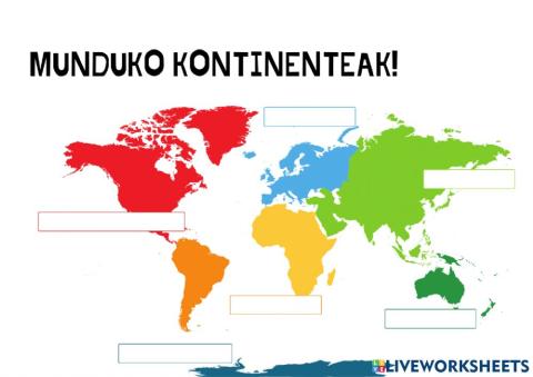 Munduko kontinenteak
