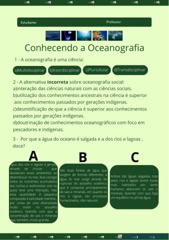 Conhecendo a Oceanografia