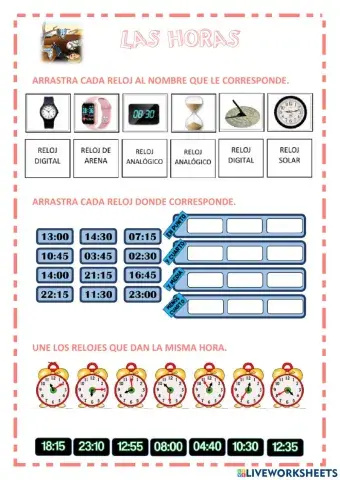 Horas y relojes