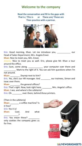 Welcome to the company