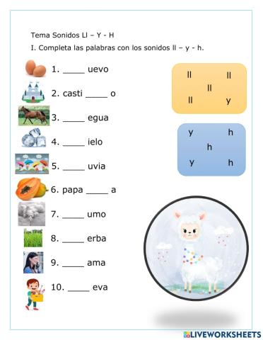 Sonidos Ll - Y - H