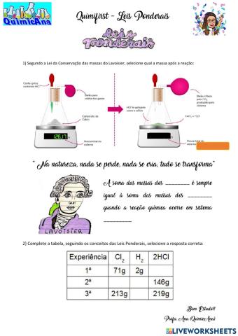 Quimifirst - Leis Ponderais