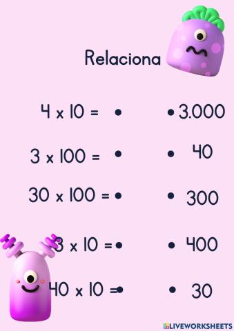 Multiplicar per 10 i 100