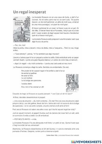 Comprensió Lectora Proves Diagnòstiques 3r 2017 2018