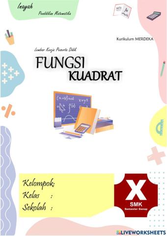 Karakteristik grafik fungsi kuadrat