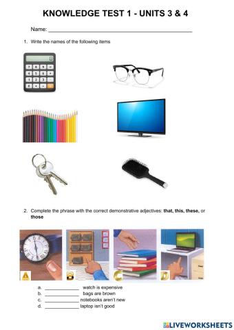 Four corners 1 unit 3 & 4