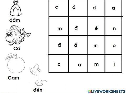 Tìm từ trong bảng mã