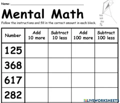 Mental math