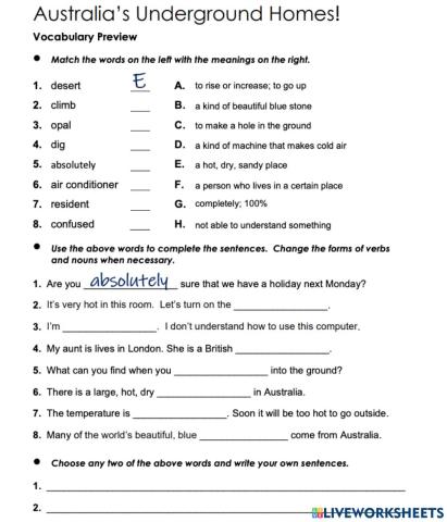 Australia's underground homes