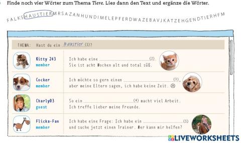 JuKu A 1.2. Lektion 16: Arbeitsbuch Ü 12