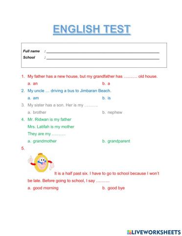 English Test