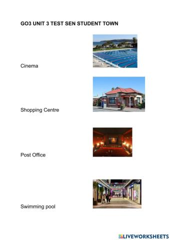 Go3 unit 3 test sen student town