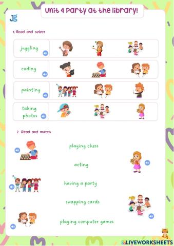 Unit 4 Party at the library!