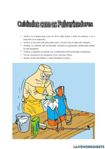 Cuidados com as Máquinas de Sulfatar