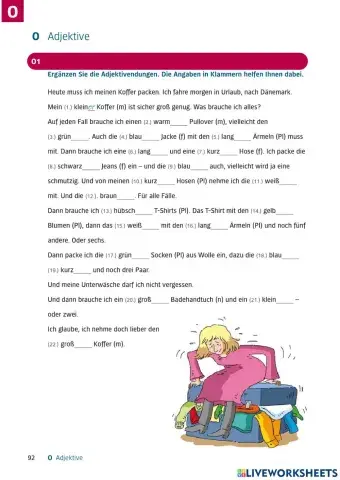 A2 Lek10 Wortschatz und Grammatik O1