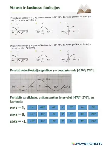 Sinuso ir kosinuso funkcijos B