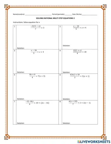 WCA1R-Solving Rational Multi Step Equations 2