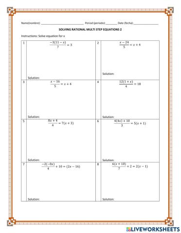 WCA1R-Solving Rational Multi Step Equations 2