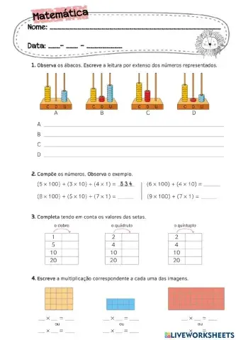Multiplicação- matemática