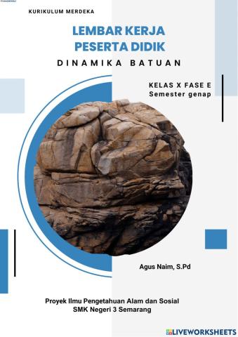 E-LKPD Jenis dan Siklus Batuan