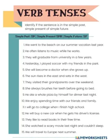 Differentiating Simple Tenses