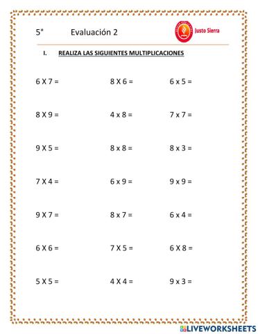 Multiplicaciones