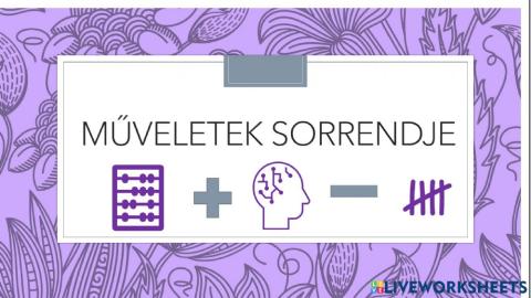 Műveletek sorrendje