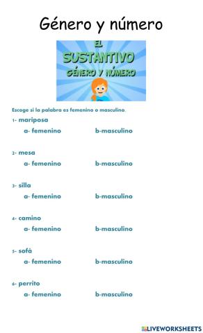 Género y número