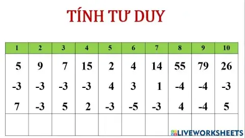 Kid 2 trừ 3 trong tim