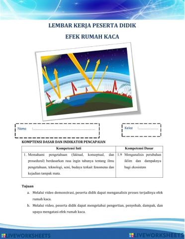 LKPD Efek Rumah Kaca