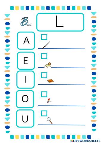 L silabaz hasten diren hitzak entzun eta idatzi