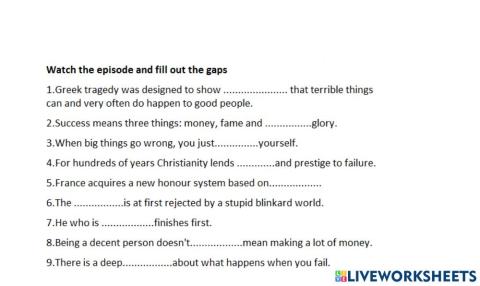 History of success and failure