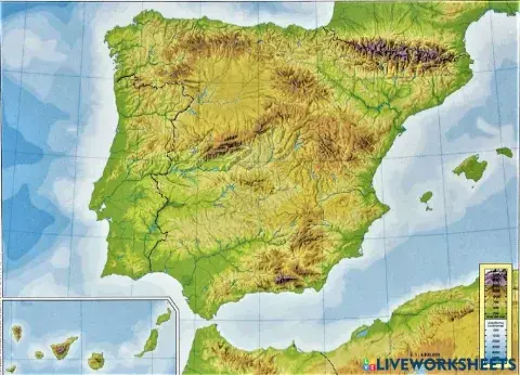 Mapas físicos España y Europa- Aarón