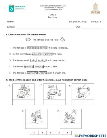 3rd Grade - Product 6 - 2023