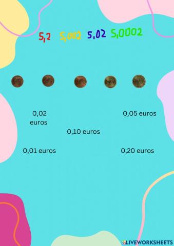 doble tarea de decimales
