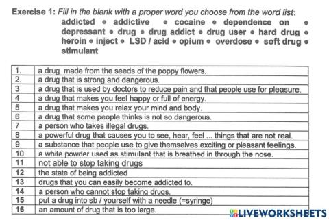 Commonly used pharmaceuical terms