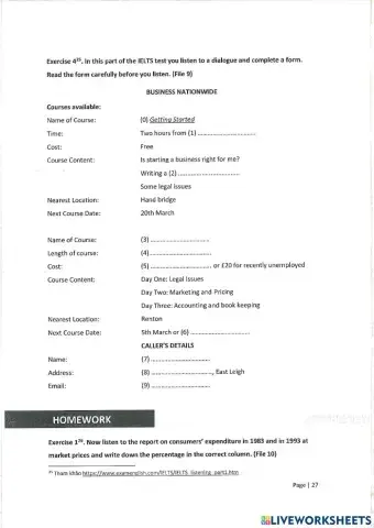 Unit 4 - listening numbers 2 (pre)