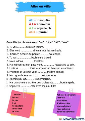 Aller en ville