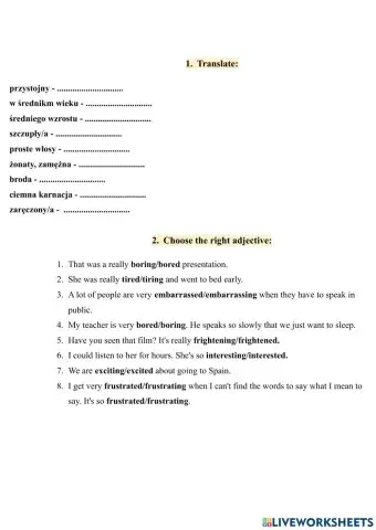 Człowiek, zdrowie, praca - test