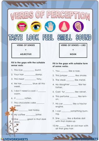 Sense verbs