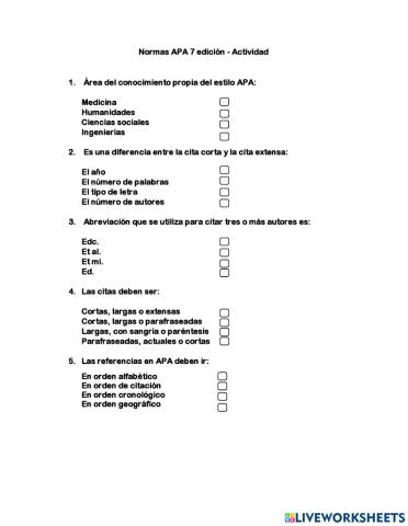 Normas APA 7 edición