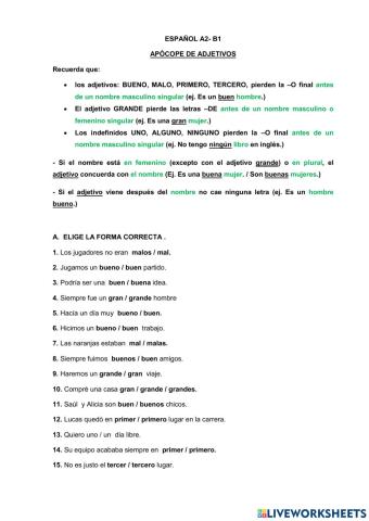 Apócope de adjuetivos