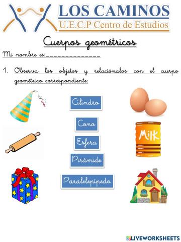 Cuerpos geométricos - Problema matemático
