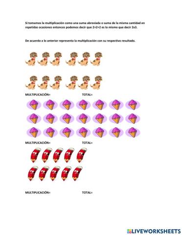 La multiplicación-sima abreviada