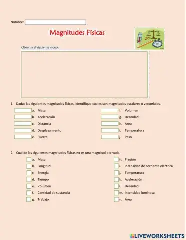 Magnitudes escalares y vectoriales