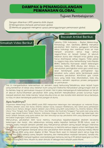 Dampak & Penanggulangan Pemanasan Global