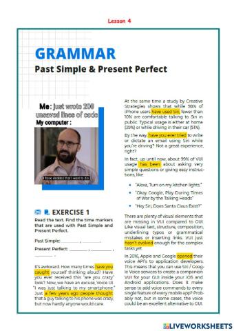 Past Simple and Present Perfect