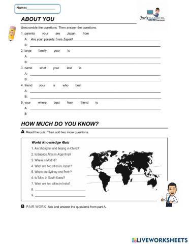 TSS Unit 3 Grammar Worksheet